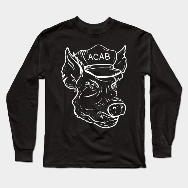 ACAB Pig Long Sleeve T-Shirt by valentinahramov